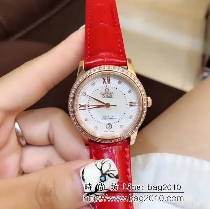 歐米茄OMEGA 蝶飛最新女神單品 簡約時尚女士腕表 WSS0919